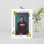 Goud Afstudeerder | Aankondiging van het oude Afst (Staand voorkant)