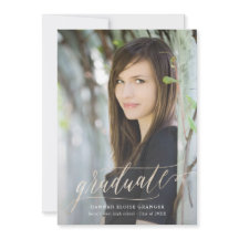 Goud Afstudeerder Gold Script in Faux Folie Afstud