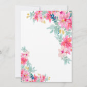 Goud Afstudeerder Pet Lente Bloemen Afstuderen Kaart (Achterkant)