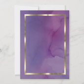 Goud Afstudeerder Pet Lijst Waterverf Violet Afstu Kaart (Achterkant)