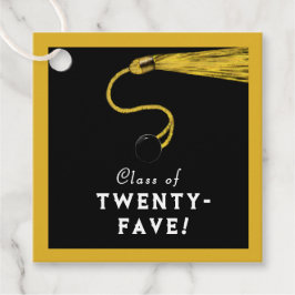 Goud Afstuderen 2025 Bedankjes Labels