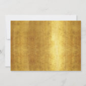 Goud afstuderen foto vet modern typografie pet aankondiging (Achterkant)