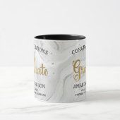 Goud Afstuderen Grijs Afstuderen Mok (Midden)