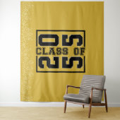 Goud Afstuderen Klasse van Sportieve Typografie Wandkleed (In situ)