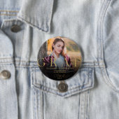 Goud Afstuderen Moderne Elegante Foto Afstudeerder Ronde Button 7,6 Cm (In situ)