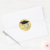 Goud Afstuderen Sticker Zwart Mortier Board 2019 (Envelop)