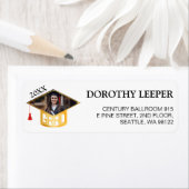 Goud Afstuderen typografie Etiket (Insitu)