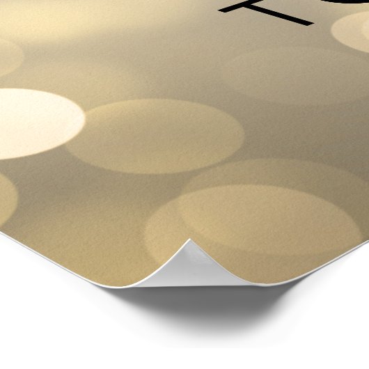 Goud ALLE AGENTJES Glitter Lights Poster (Hoek)