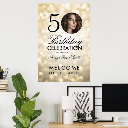 Goud ALLE AGENTJES Glitter Lights Poster (Thuiskantoor)