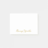 Goud altijd schitteren post-it® notes (Voorkant)