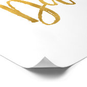 Goud altijd sprankelen schat poster (Hoek)