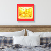 Goud Amsterdam Gebogen Bruggen Charme Canvas Afdruk (Insitu (Slaapkamer))