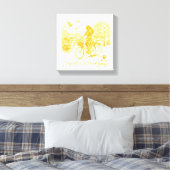 Goud Amsterdam Gebogen Bruggen Charme Canvas Afdruk (Insitu (Slaapkamer))