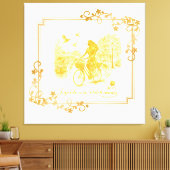 Goud Amsterdam Gebogen Bruggen Charme Canvas Afdruk (Insitu (Woonkamer))