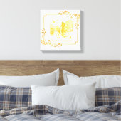 Goud Amsterdam Gebogen Bruggen Charme Canvas Afdruk (Insitu (Slaapkamer))