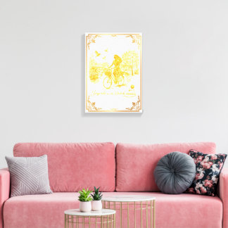 Goud Amsterdam Gebogen Bruggen Charme Canvas Afdruk