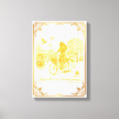 Goud Amsterdam Gebogen Bruggen Charme Canvas Afdruk (Voorkant)
