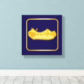 Goud Amsterdam Gebogen Bruggen Charme Canvas Afdruk (Insitu (Houten vloer))