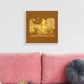 Goud Amsterdam Gebogen Bruggen Charme Canvas Afdruk (Insitu (Woonkamer))