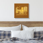 Goud Amsterdam Gebogen Bruggen Charme Canvas Afdruk (Insitu (Slaapkamer))
