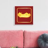 Goud Amsterdam Gebogen Bruggen Charme Canvas Afdruk (Insitu (Woonkamer))