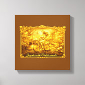 Goud Amsterdam Gebogen Bruggen Charme Canvas Afdruk (Voorkant)