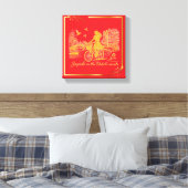 Goud Amsterdam Gebogen Bruggen Charme Canvas Afdruk (Insitu (Slaapkamer))