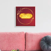 Goud Amsterdam Gebogen Bruggen Charme Canvas Afdruk (Insitu (Woonkamer))