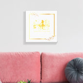 Goud Amsterdam Gebogen Bruggen Charme Canvas Afdruk (Insitu (Woonkamer))