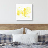 Goud Amsterdam Gebogen Bruggen Charme Canvas Afdruk (Insitu (Slaapkamer))