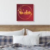 Goud Amsterdam Gebogen Bruggen Charme Canvas Afdruk (Insitu (Slaapkamer))