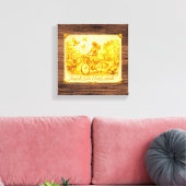 Goud Amsterdam Gebogen Bruggen Charme Canvas Print (Insitu (Woonkamer))