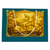 Goud Amsterdam Gebogen Bruggen Charme Groot Cadeauzakje (Achterkant)