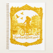 Goud Amsterdam Gebogen Bruggen Charme Planner (Voorkant)