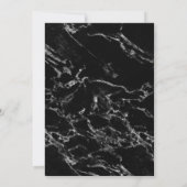 Goud anananas Modern Marble Vrijgezellenfeest Kaart (Achterkant)