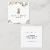 Goud anananas - Tropisch Visitekaartje (Voorkant / Achterkant)