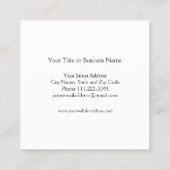 Goud anananas - Tropisch Visitekaartje (Achterkant)