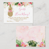 Goud anananasmeel raad eens hoeveel schoeisel er i informatiekaartje (Voorkant / Achterkant)