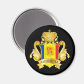 Goud Andorra Magneet (Voorkant / Achterkant)