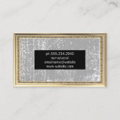 Goud Antiek Lijst | Grunge textuur Visitekaartje (Achterkant)