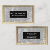 Goud Antiek Lijst | Grunge textuur Visitekaartje (Voorkant / Achterkant)