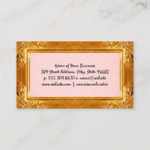 Goud Antiek Lijst | Leder Visitekaartje (Achterkant)