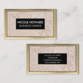 Goud Antiek Lijst | Wandgrungetextuur Visitekaartje (Voorkant / Achterkant)