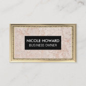 Goud Antiek Lijst | Wandgrungetextuur Visitekaartje (Voorkant)