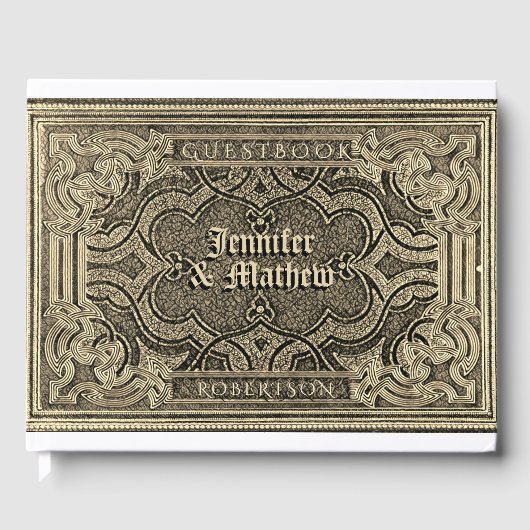Goud Antiek look gastenboek (Voorkant)