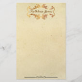 Goud Antiek Oud | Aangepaste Naam | Antiek Papier (Voorkant)