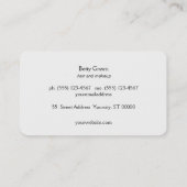 Goud  Art Deco Glamoureus Chic Monogram 2 Visitekaartje (Achterkant)