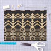 Goud, art deco, nouveau, zwart, , patroon, chic tissuepapier (Craft)