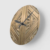 goud, art nouveau, art deco, , chic, elegant ronde klok (Hoek)