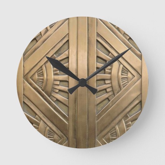 goud, art nouveau, art deco, , chic, elegant ronde klok (Voorkant)